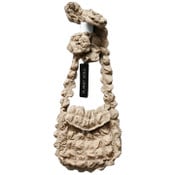 Wholesale - TAUPE QUILTED CROSS BODY HANDBAG W/TOP ZIPPER C/P 12